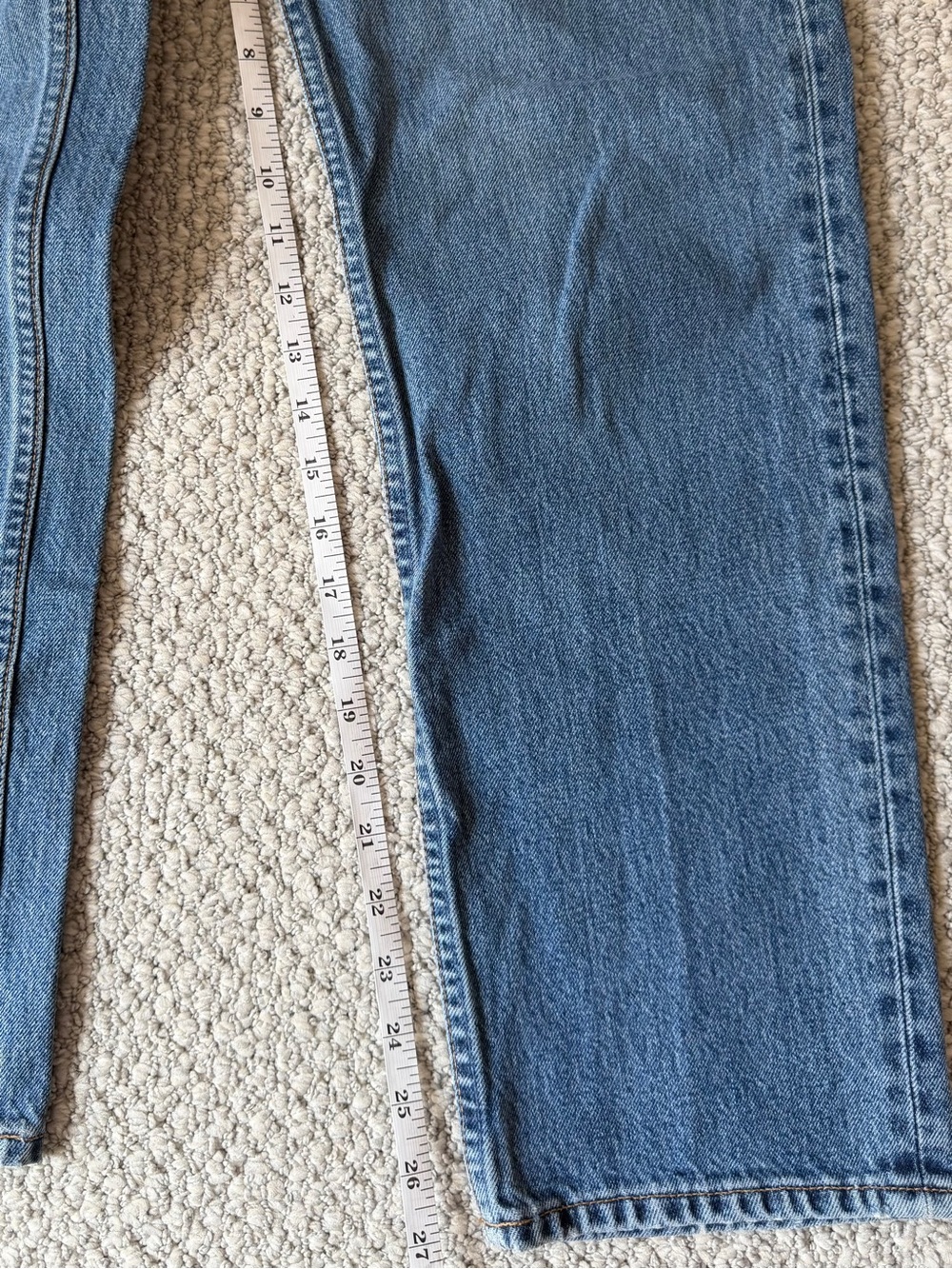Gap Low Rise Straight-Leg Button Fly Jeans Medium Blue Women’s 80’s Style Size 6 - Picture 4 of 9